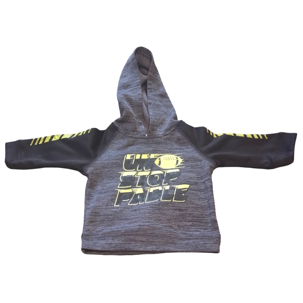 Koala Kids Charcoal and Neon Yellow Hoodie